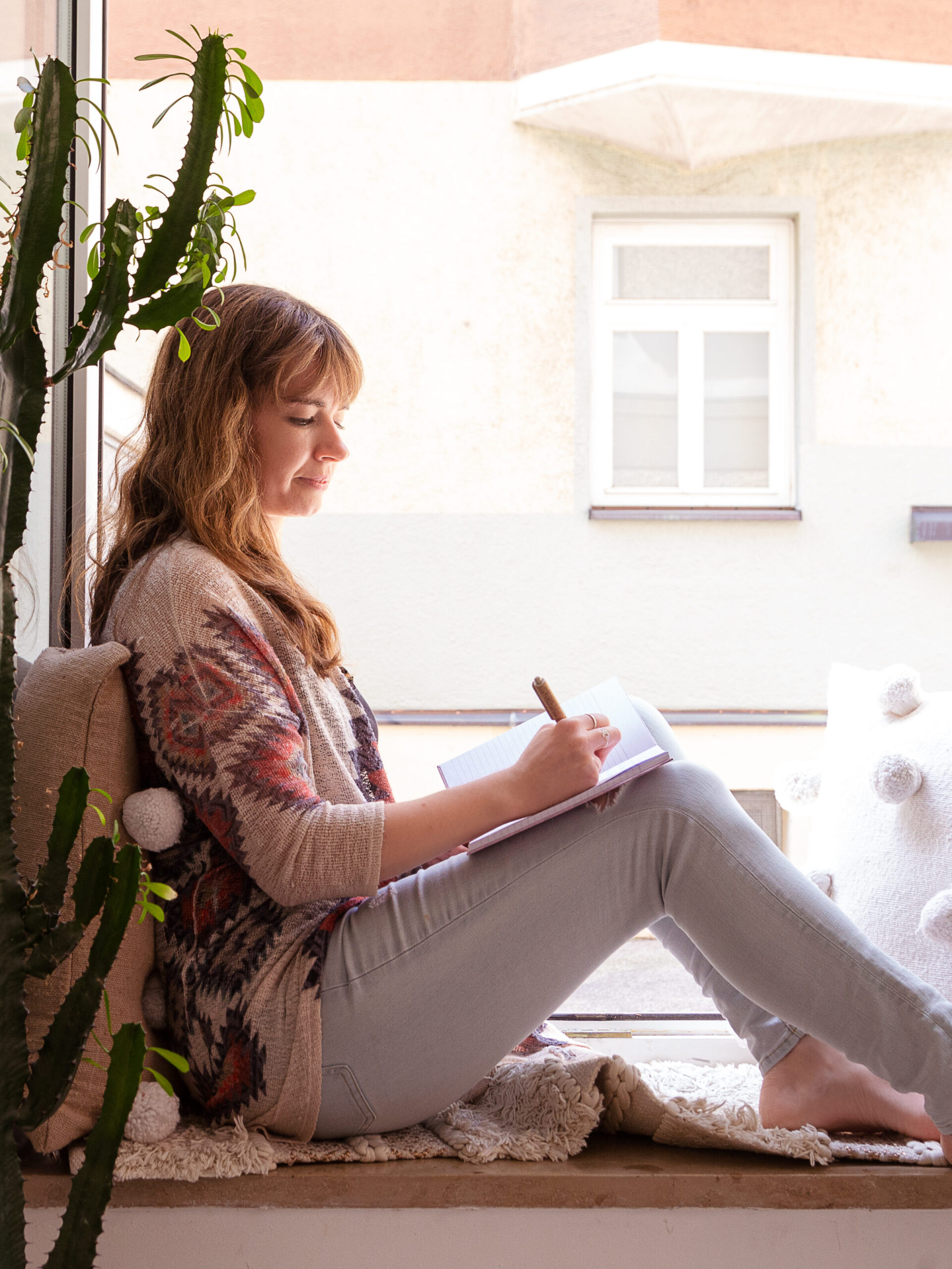 Sarah Schöner bereitet eine Coaching Sitzung vor